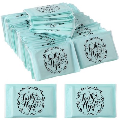 Sinmoe 60 Pack Travel Tissues Motivational 360 Count (Pack of 1), Green 