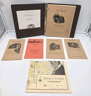 Vintage Sherlock Holmes Consulting Detective Game - Binder Edition - 1982