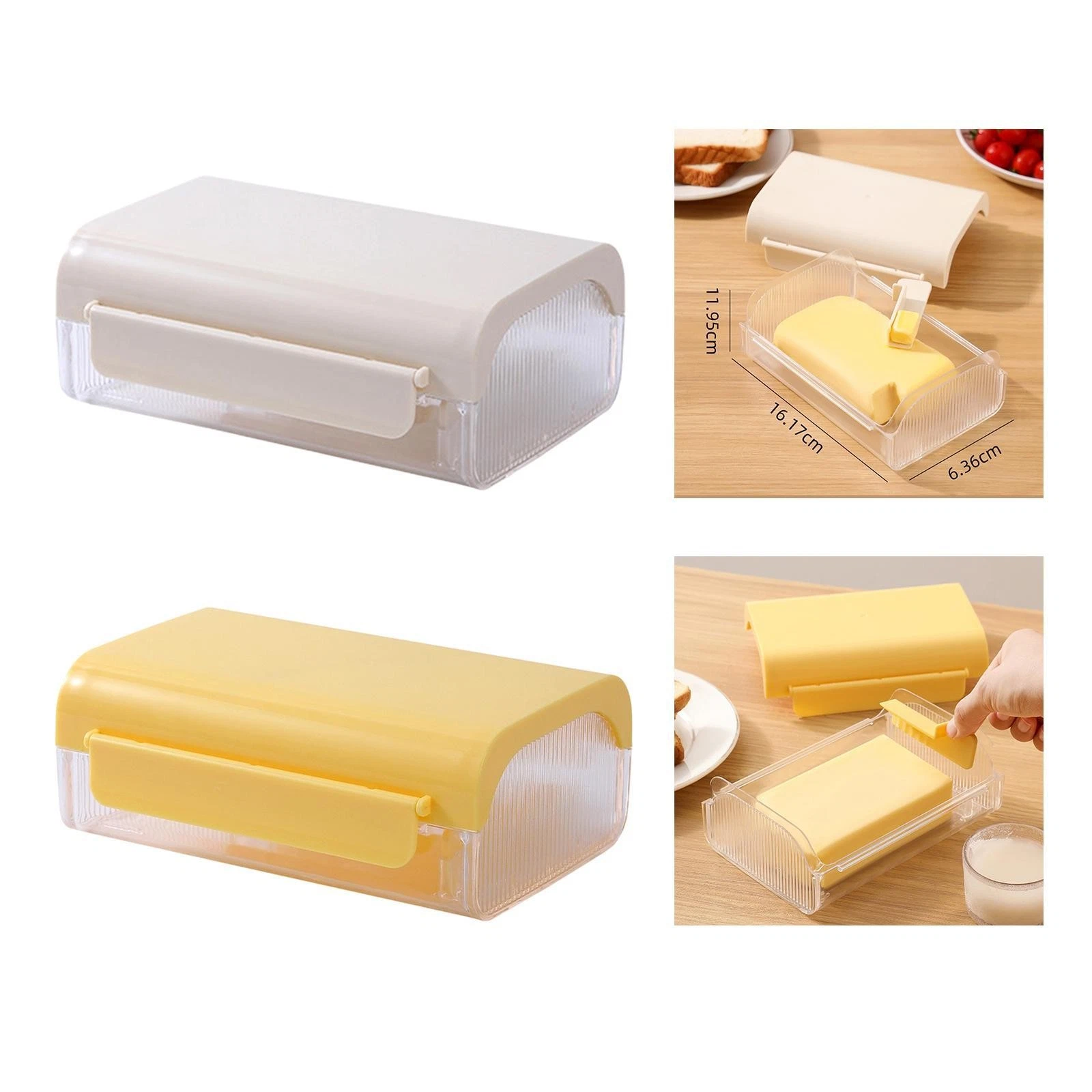 Butter Dish Large Capacity Cheese Dish for Restaurant Cooking Refrigerator