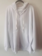 Aerie Full Zip Hoodie Sweatshirt Textured L/S , Light Lavender Oversized XLarge