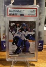 Upper Deck 2024 PWHL Kristen Campbell High Gloss 8/10