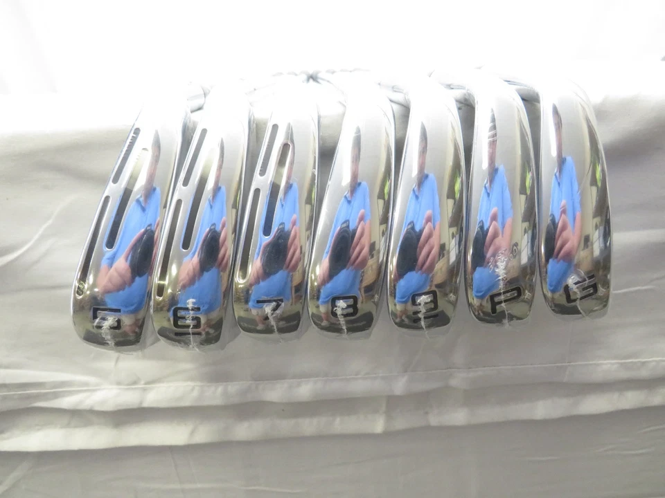 New Wilson Staff Dynapwr Iron Set 5-PW,GW KBS Tour Lite Stiff Flex Steel** - Image 2 of 4