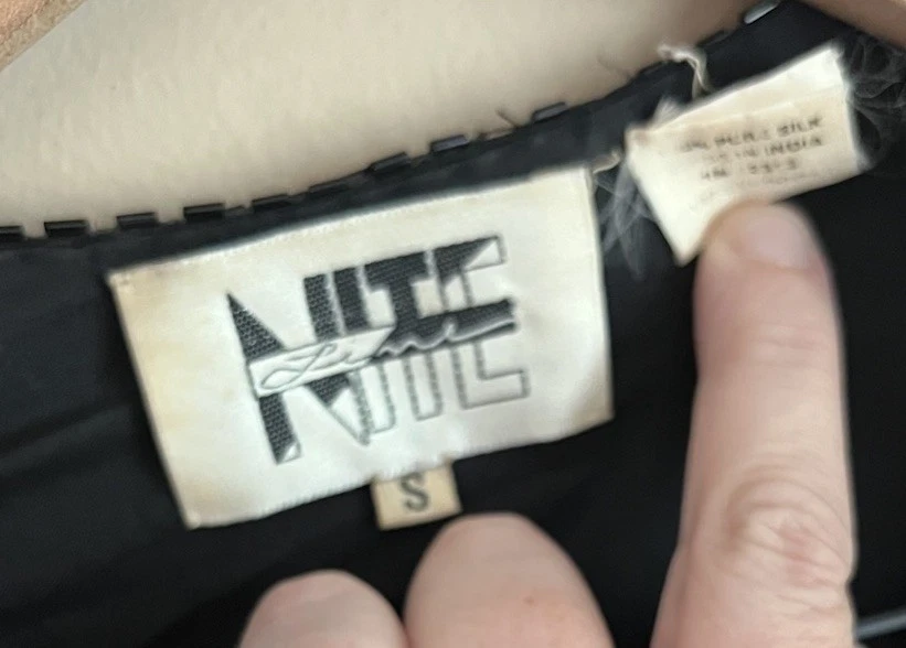 Blazer Chaqueta Vintage Lentejuelas Niteline Negro Pequeño 4 6 Cóctel Años 80 90 Foto 4 de 4