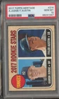 2017 Topps Heritage #214 Aaron Judge Tyler Austin RC Rookie Yankees PSA 10