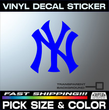 New York Yankees Sticker Vinyl Decal Baseball logo Car Truck Wall Size & Color