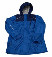 L.L.Bean Kids Boys Rain Jacket TEK Blue Size 6x-7
