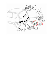 Originales Fiat Seicento Nummernschildleuchte 46535479