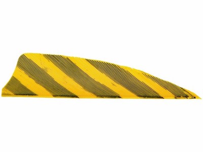 12 x Gateway Shield Federn gelb barred Naturfedern RW Pfeilfedern Pfeilbau 3''