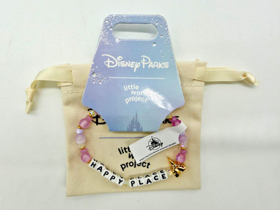 Disney Parks Little Words Project Happy Place Friendship Beaded Bracelet Castle