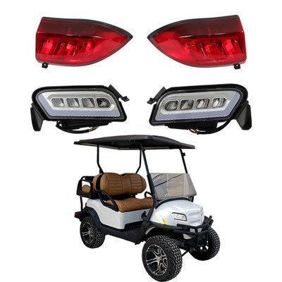 New LED Headlight + Tail Light Kit 2018- Up Golf Carts For Club Car Tempo