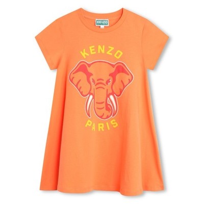 NWT KENZO KIDS SHORT-SLEEVED COTTON DRESS size 4Y