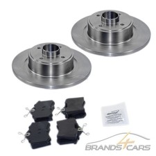 ATEC BREMSSCHEIBEN VOLL Ø268 + BREMSBELÄGE HINTEN FÜR PEUGEOT 308 SW BJ 07-14