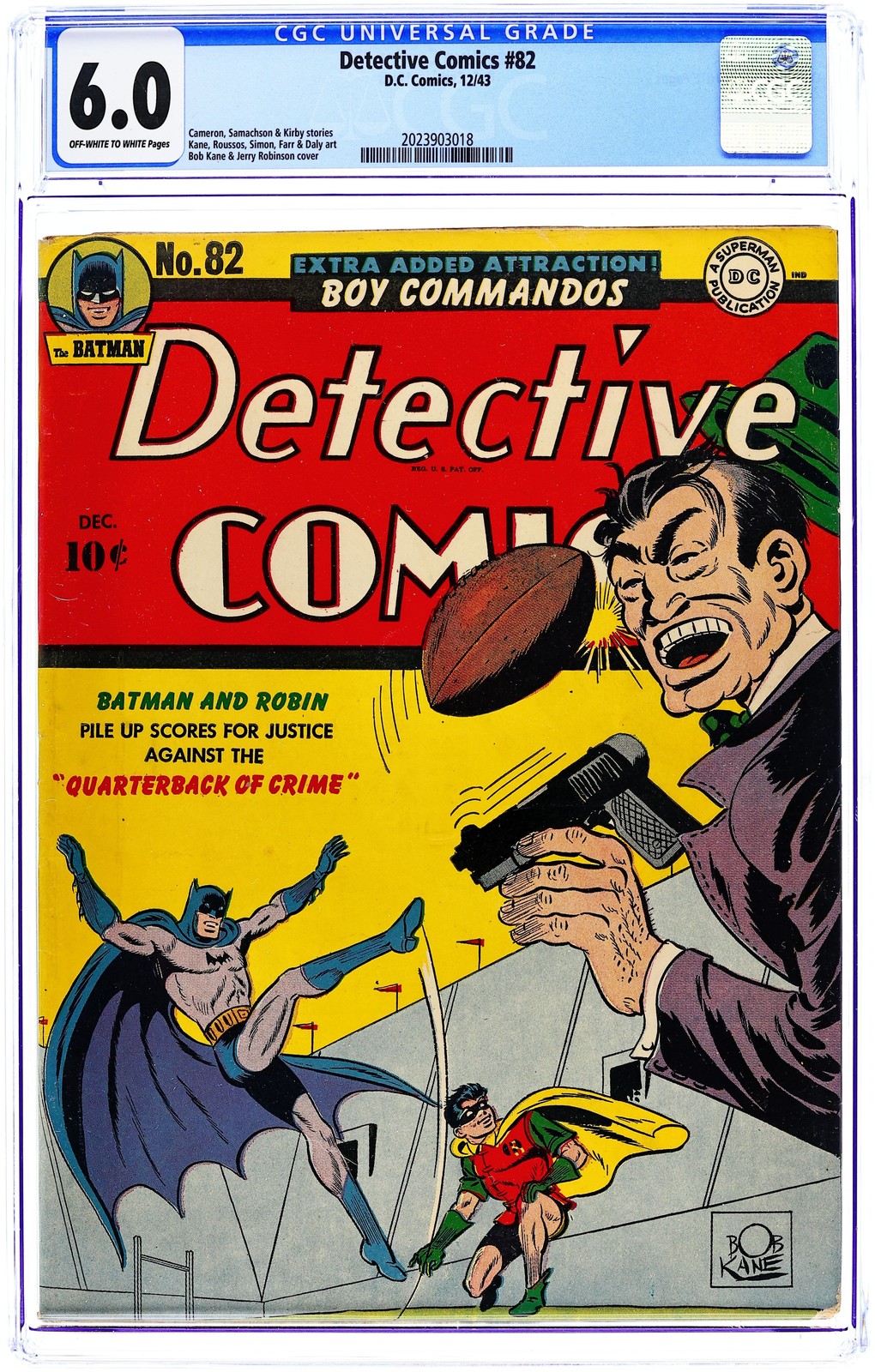 Detective Comics #82 CGC 6.0 1943 2023903018