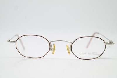 Vintage Brille OPAL FASHION 105 Silber Kupfer Oval Brillengestell eyeglasses
