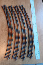 00 Gauge curve track, 4x 14in Peco, 45 degree used condition (C4 long)