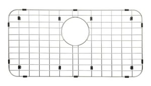Serene Valley 25-1/4" x 12-1/2" Sink Grid w/Rear Drain & 1-1/2" Corner Radius...