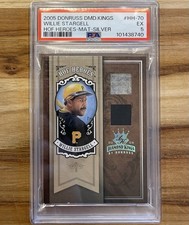 2005 Donruss Diamond Kings Willie Stargell Relic HOF Heroes Silver /25 #HH-70