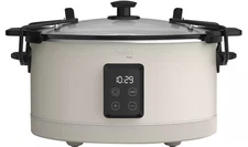bella PRO - 7-qt. Programmable Slow Cooker with Searing Function - Oatmilk