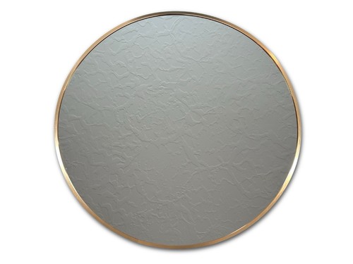 24 In Round Mirror Gold Metal Frame Circle Mirror Wall Decorative Mirror - Picture 1 of 13