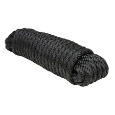 3008.0009 Solid Braid MFP Utility Rope-1/4 x 100', Black