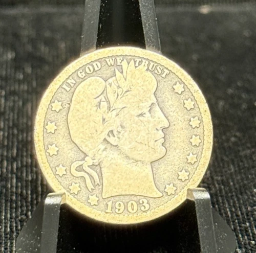 1903-O Barber Quarter 25C Silver Coin