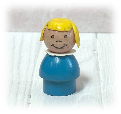 Vintage FP Little People Wooden Replacement Characters Man Woman Girls U CHOOSE - Picture 14 of 15