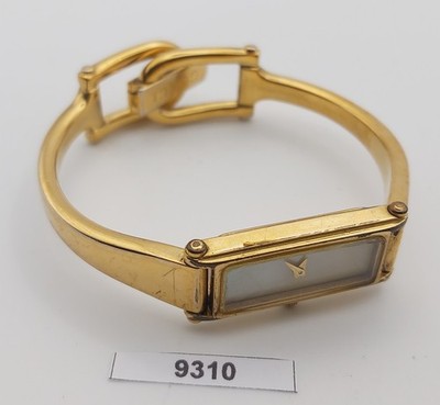 PROJECT TO FIX GUCCI LADIES BANGLE GOLD PLATE 1500 WATCH EU SHIP WATCH 9310