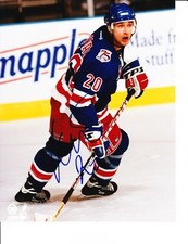 NEW YORK RANGERS RADEK DVORAK SIGNED 8X10
