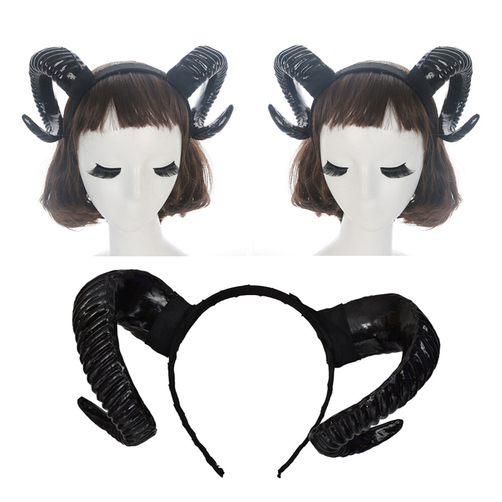 3 Pieces Sheep Horn Headband Animal Horns Cosplay Sheep Horns Costume