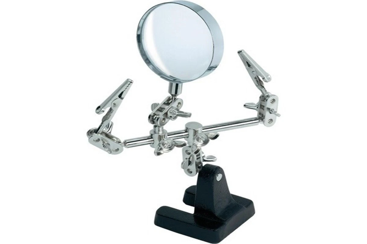 Strumento Di Saldatura Di Terza Mano, Mani Che Aiutano La Saldatura ABS Dispositivo Di Saldatura A Braccio Multiplo Flessibile Ausili Per Saldatura Base In Lega Di Alluminio (2 PZ