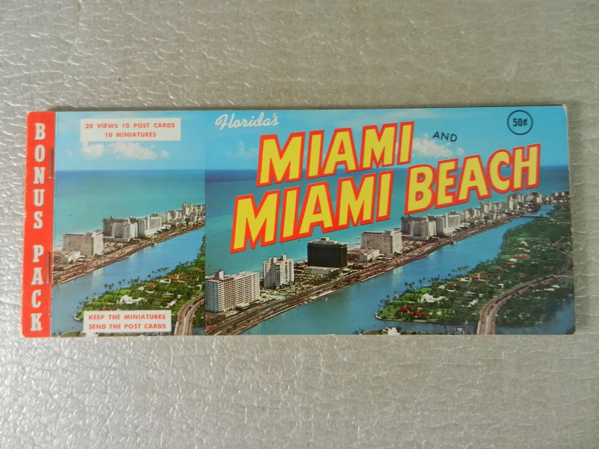 VINTAGE Florida FL Miami & Miami Beach Postcard Pack