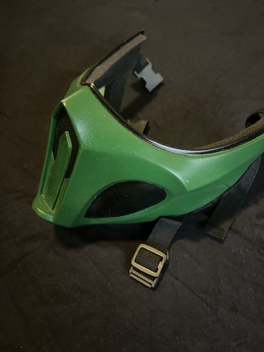 Mortal Kombat Sub-Zero Skorpion halbe Gesichtsmaske Harz Spiel Cosplay Kostüm Requisiten