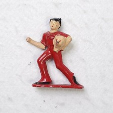 Vintage 1930's TOMMY TOY Tom, Tom, The Piper's Son Red EUC 