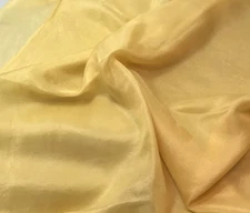 Hand Dyed GOLDEN YELLOW China Silk HABOTAI Fabric