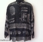 S-5XL UNISEX Hare Rama Om Hindu Yoga Prayer T Shirt Kurta Top Hippie Handmade