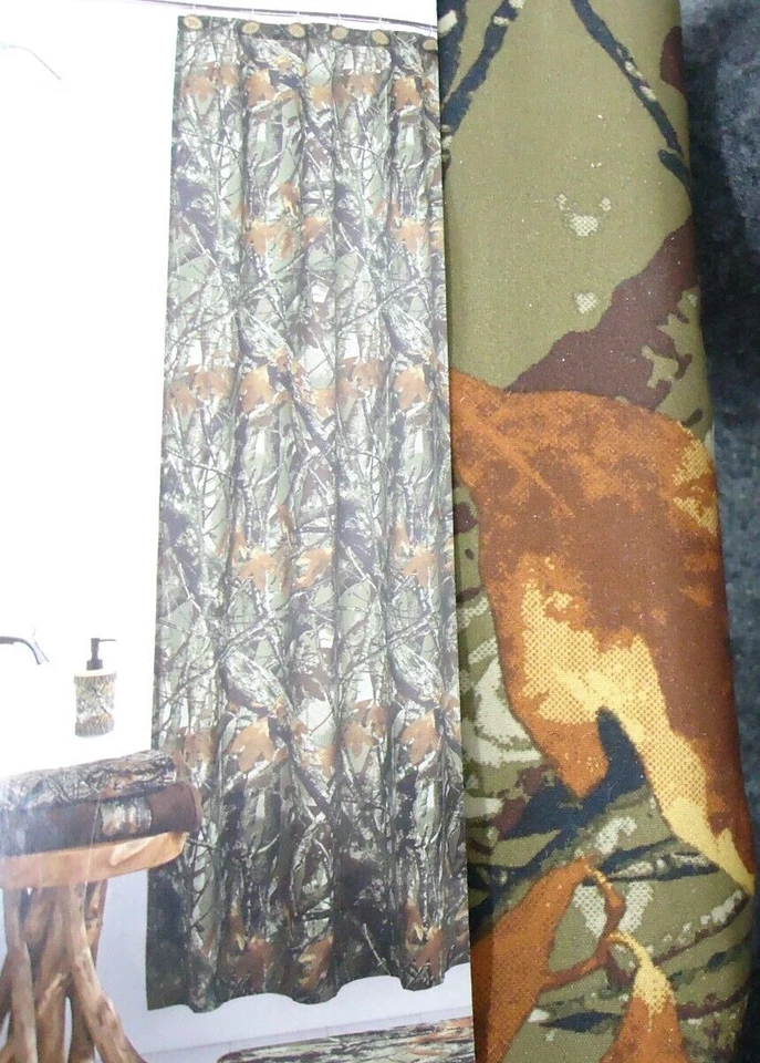 NUEVA Cortina de Ducha Mainstay Camuflada 70x72 Tela Rústica Descatalogada OzarkTrail Nueva de Lote Antiguo Foto 2 de 4