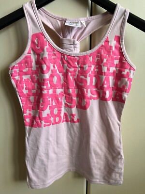 Damen Gym Top S Lonsdale Rosa Trägerlos Ärmellos Limited Edition