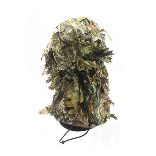 3D Camouflage Leaves Hunting Mask Tactical Ghillie Hunters Camo Face Mask - Picture 6 of 13