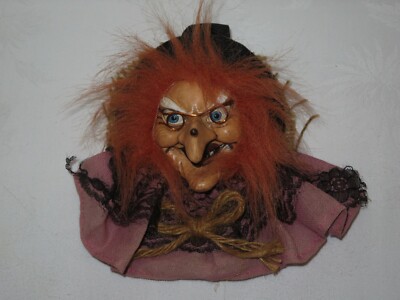 Hexe Hexengesicht Wanddeko Deko Partydeko Halloween Witch wieNEU Top