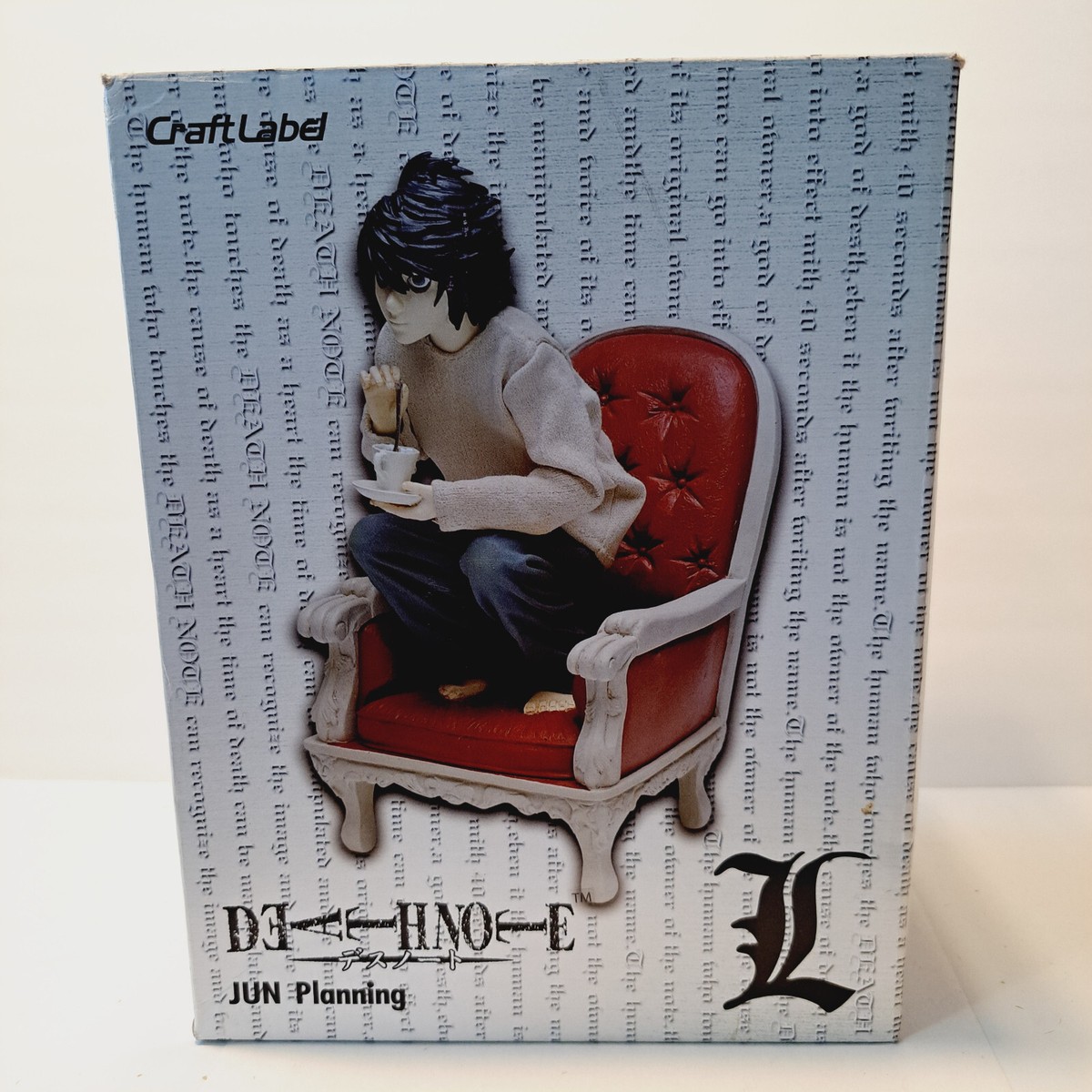 Death Note Figure - 2008 L - Jun Planning Craft Label 8