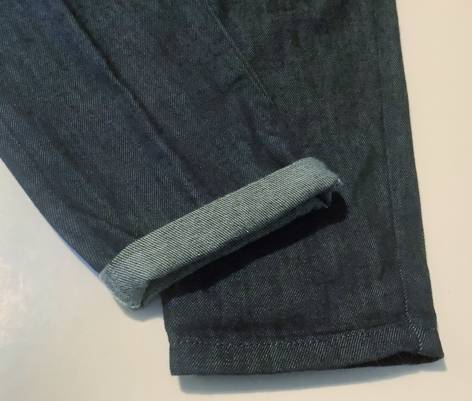 SEASALT UK 10 Marsland Tapered Trousers. Dark Indigo Wash Denim