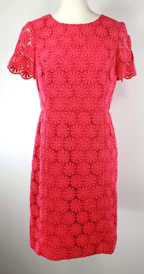 Talbots Lined Dress - Size 6 - Pink Lace