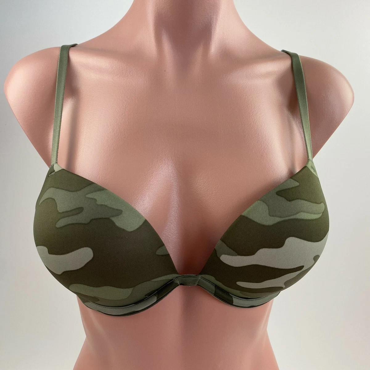 Victoria's Secret PINK Wear Everywhere Super Push Up Bra Green