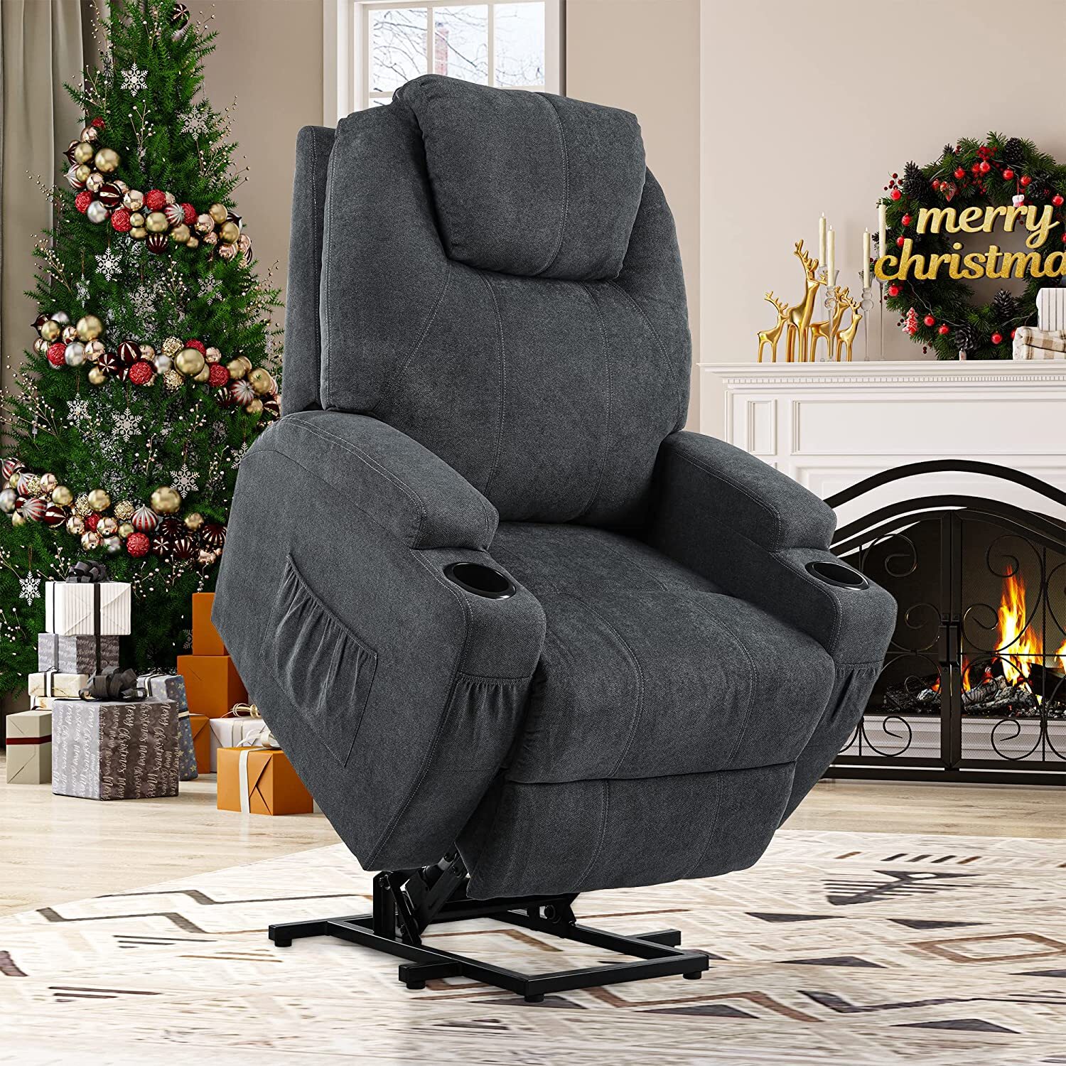 Power Lift Recliner Chair for Elderly Electric Lift Chair with Heat and