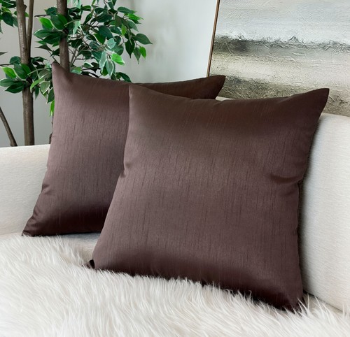 Aiking Home Solid Faux Silk Decorative Pillow Cover (Set of 2), multi-size/color - Picture 10 of 77