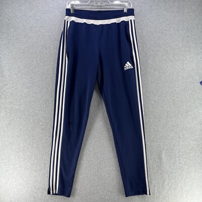 Adidas Womens Sweatpants Medium M (W29) Climacool Elastic Waist Pantalones  Blue