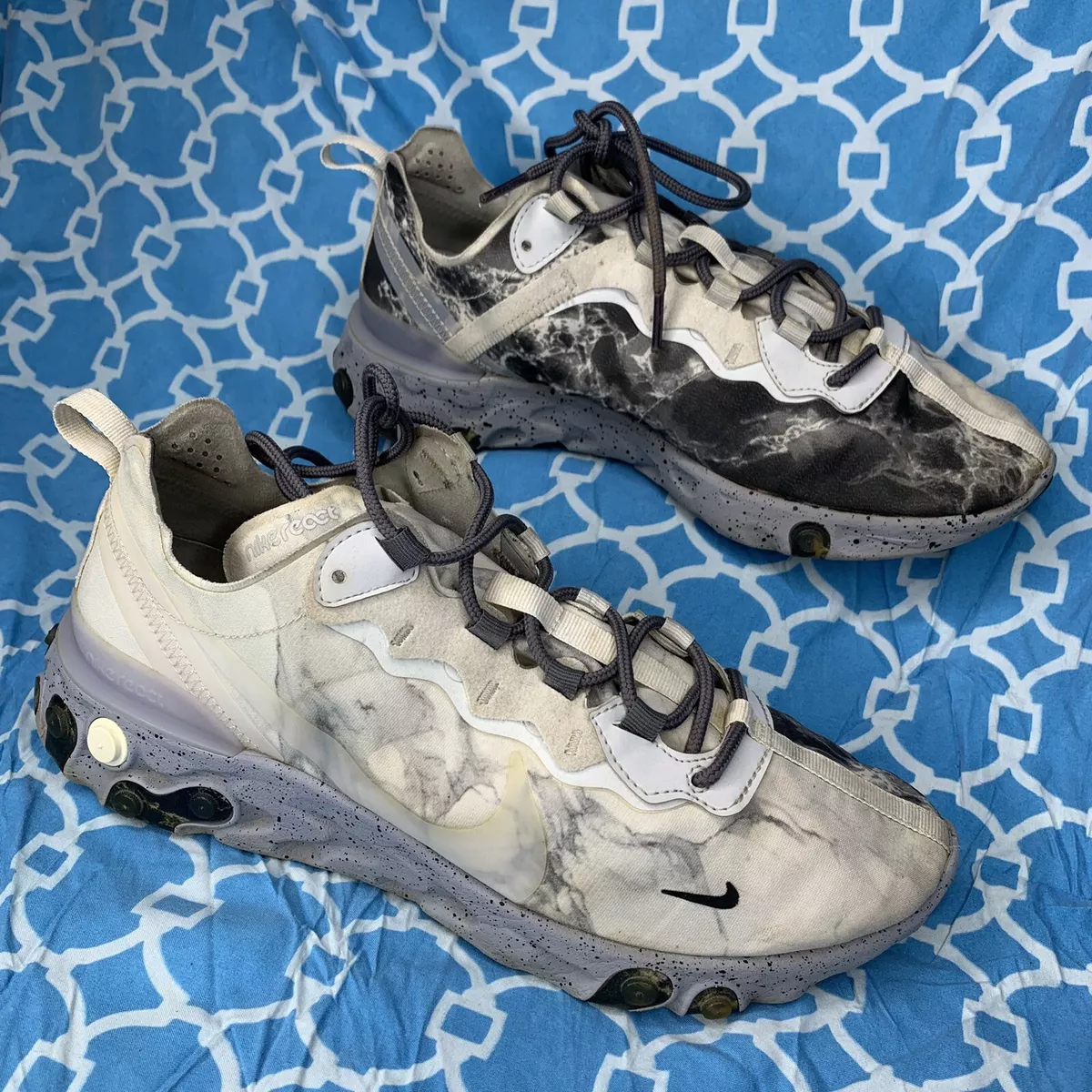 Verknald koken Verslijten Nike React Element 55 x Kendrick Lamar Pure Platinum Men&#039;s shoes size  9 193153910194 | eBay