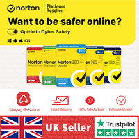 Norton 360 Antivirus 2026 Standard Deluxe Premium 1, 3, 5, 10PC 1 Year  BY EMAIL