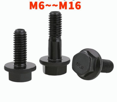 10.9 grade flange face outer hexagon bolt GB5789 automobile high strength screw