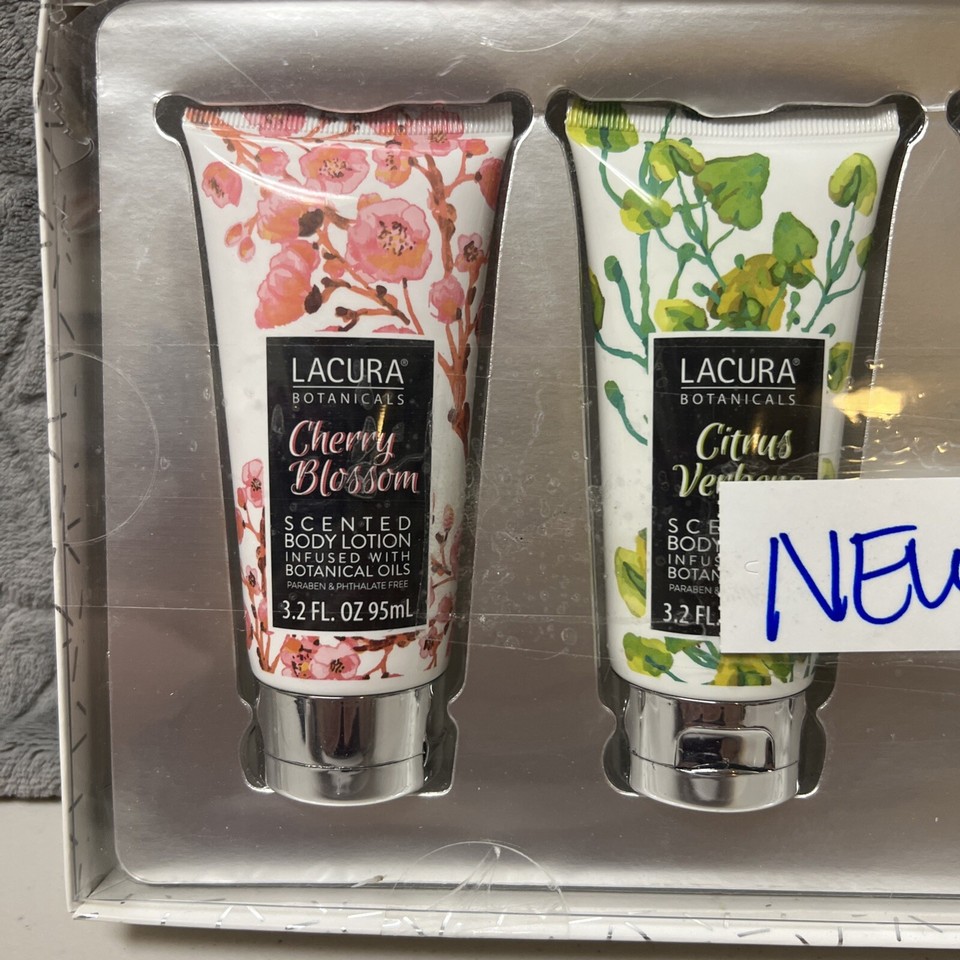 Lacura BOTANICAL Scented BODY LOTION Infused With OIL 4 Set Boxed